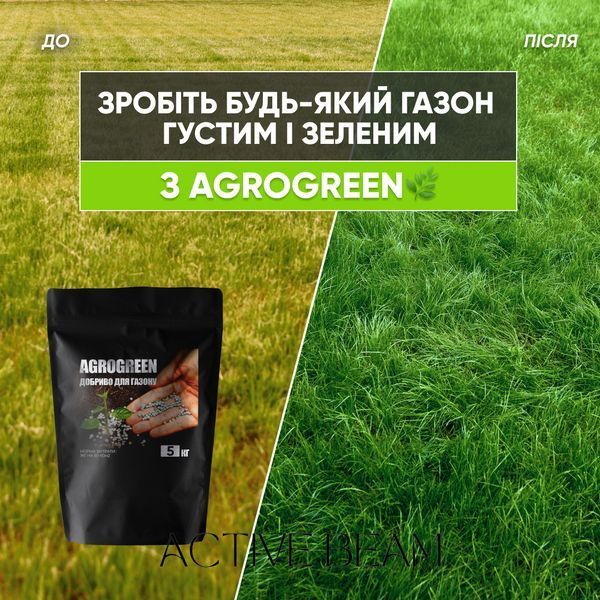 Добриво від пожовтіння газону AgroGreen 1кг 1212 фото